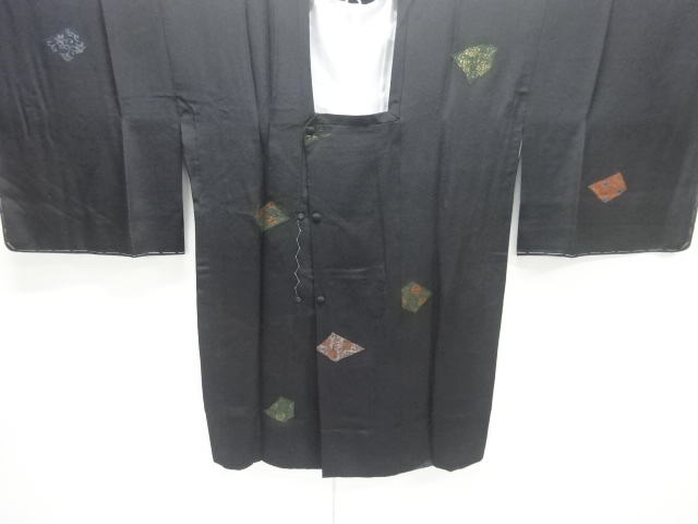 JAPANESE KIMONO / ANTIQUE TAISHO ROMANTICISM: DIAMOND / ARABESQUE PATT